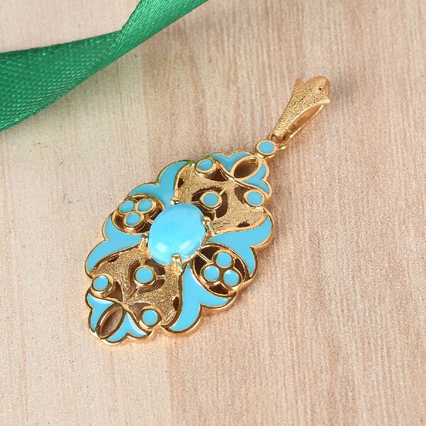 Natürlicher Sleeping Beauty Türkis-Anhänger - 1,05 ct. image number 2