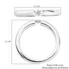 RHAPSODY Diamant IGI zertifiziert VS E-F Spannfassung Ring 950 Platin  ca. 0,10 ct image number 5