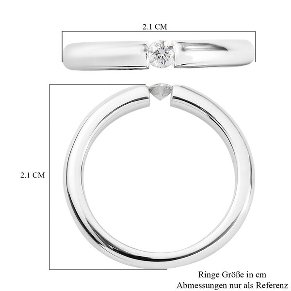 RHAPSODY Diamant IGI zertifiziert VS E-F Spannfassung Ring 950 Platin  ca. 0,10 ct image number 7
