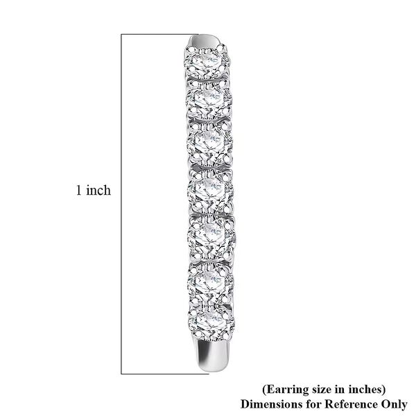 D'Joy Lab Grown Diamant Ohrringe 925 Silber Rhodiniert ca. 0,99 ct. image number 6