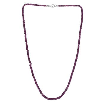 Lila Granat Halskette, 50 cm - 78 ct.