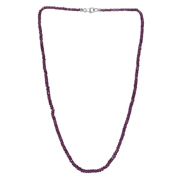 Lila Granat Halskette, 50 cm - 78 ct. image number 4