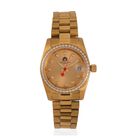 William Hunt - Moissanit-Akzentuhr, Schweizer Uhrwerk, Mineralglas und 5ATM Wasserresistenz, Edelstahl-Armband, goldfarben