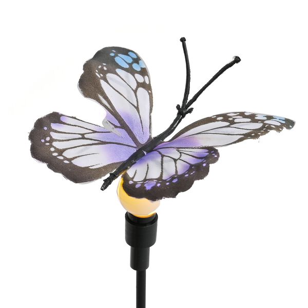 Set aus 4 solarbetriebenen Gartenlichtern in Schmetterlingsform, 8 Leuchtmodi, 70 cm image number 5