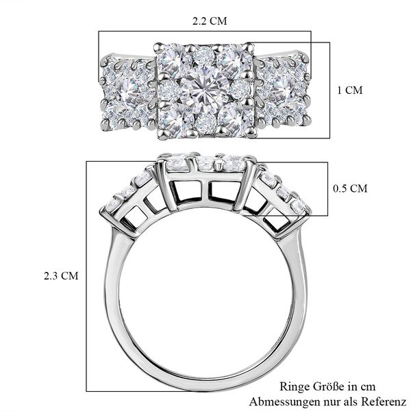 Moissanit Ring, ca. 2.23 ct image number 4
