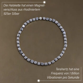 Terahertz Halskette ca. 45 cm 925 Silber rhodiniert