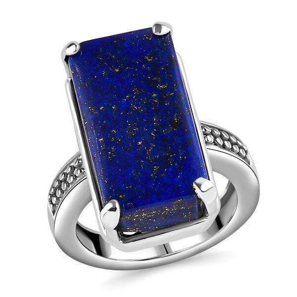 Lapislazuli Schmuckset  Edelstahl ca. 28,53 ct. image number 4