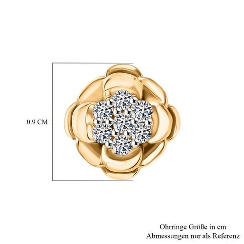 LUXURIANT DIAMOND- SI Labor Diamant zweifarbige Ohrringe - 0,25 ct. image number 4