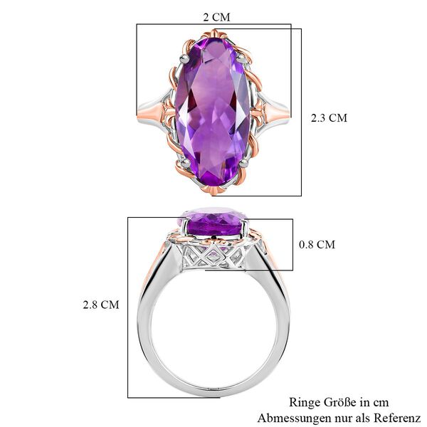 Rose De France Amethyst Ring - 8,29 ct. image number 7
