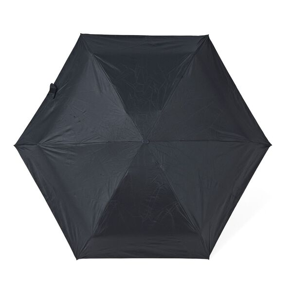 Sturmfester Pocketschirm mit UV-Schutz und Etui, 91x52cm, Schwarz image number 3