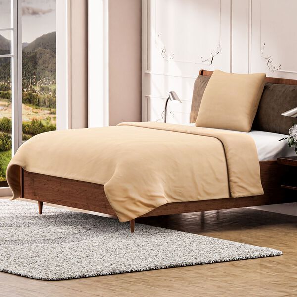 Kupferinfundierte Bettwäsche - 2-teiliges Set in Orange image number 2