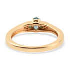 2er-Set, Grandidierit und Zirkon Ring und Anhänger mit Kette in Silber, 0,61 ct. image number 5