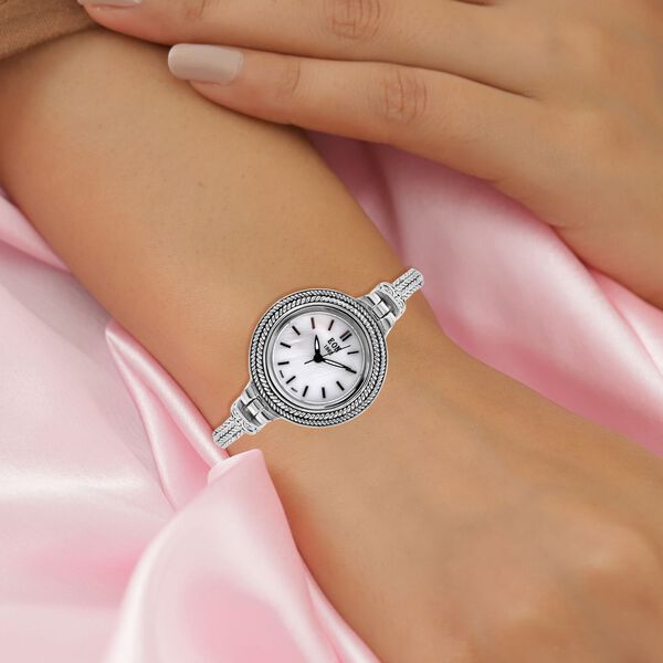 Royal Bali Kollektion- Tulang Naga-Uhr in Silber, 19 cm, 29,79g image number 3