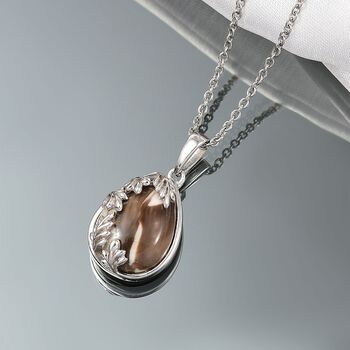 Erdnuss Holz Jaspis Schmuckset ca. 7,50 ct.