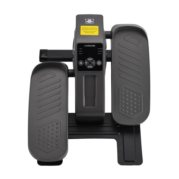 LIVMORE Original kompakter Elektro Stepper, Anti-Rutsch-Pedale, Anzeige und Fernbedienung, 47&times;42&times;23,5 cm, Schwarz image number 2