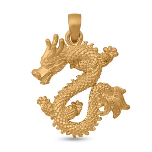 Drachen Anhänger in 999 Gold image number 0