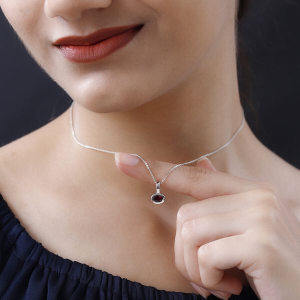 AA Rubellit Anhänger mit Kette, 50 cm - 0,42 ct. image number 2