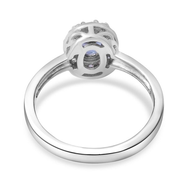 Tansanit und Zirkon Ring - 1,10 ct. image number 4