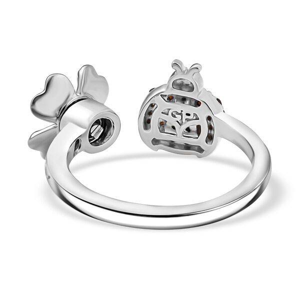 GP Trionfo Kollektion - Mosambik Granat, schwarzer Spinell, Zirkon und Kanchanaburi blauer Saphir Ring - 0,41 ct. image number 7