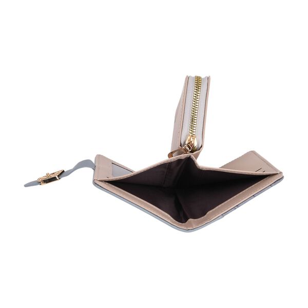 2-teiliges Geldbörsen-Set im Krokoprägungs-Design, Lange Geldbörse 20x10x3 cm und Bifold-Geldbörse 12x9x3,5 cm, Blau image number 9