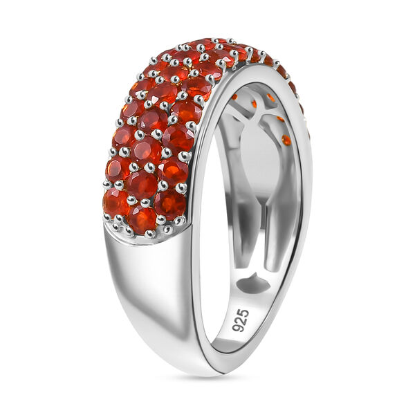 Mexikanischer Kirschfeuer-Opal Ring 925 Silber rhodiniert (Gr&ouml;&szlig;e 17.00) ca. 1.29 ct image number 4