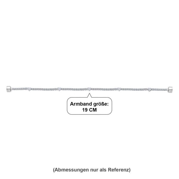 LUXURIANT DIAMOND - Lab Grown Diamant VS-EF SGL zertifiziert Armband ca. 19 cm 925 Silber rhodiniert ca. 4.00 ct image number 4