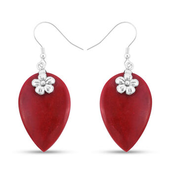 Royal Bali Kollektion - Korallen-Ohrringe, 925 Silber