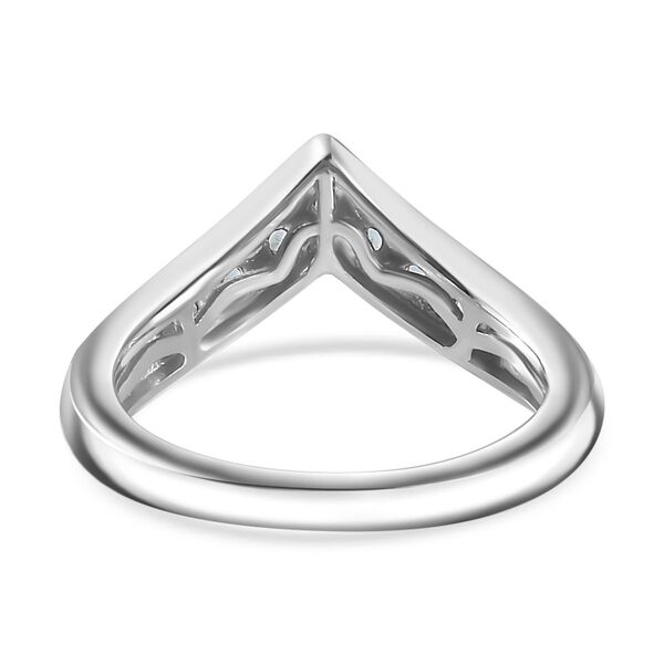 Paraiba-Apatit Ring 925 Silber platiniert (Gr&ouml;&szlig;e 17.00) ca. 0,44 ct image number 5