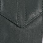 100% echte Leder Crossbody Handy-Brieftasche mit RFID Schutz, Grün image number 3