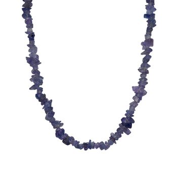 Tansanit Kette 70 cm ca. 132.00 ct
