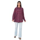 TAMSY - Damen, gewebte Hemdbluse, Gr&ouml;&szlig;e 40, Rot