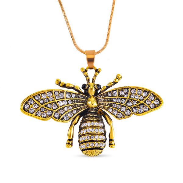 Schwarzer Kristall, Weißer Kristall Halskette ca. 70 cm  Antikes Gold image number 0