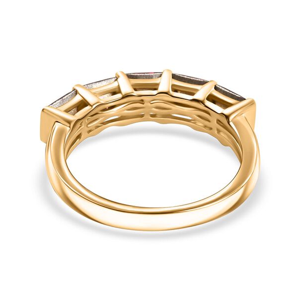 J Francis gefertigt mit SWAROVSKI- Siam Farbe Swarovski Kristall Ring, 925 Silber vergoldet image number 5