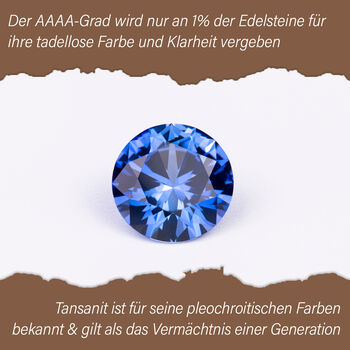 AAA Tansanit und Diamant Ring in 585 Gold - 1,13 ct.