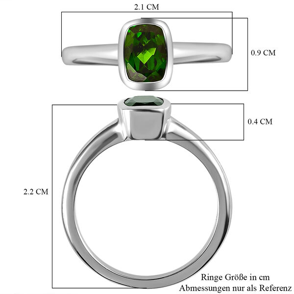 Nat&uuml;rlicher Chromdiopsid-Ring - 0,85 ct. image number 7