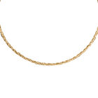 Italianische Omega Halskette, ca. 45 cm, 925 Silber vergoldet ca. 13,32g