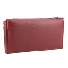 Moderne Geldbörse aus 100% echtem Leder mit RFID Schutz, 18x9cm, Rot image number 3