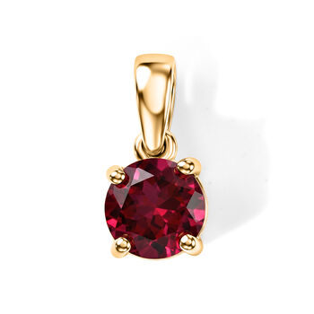 LUXURIANT DIAMOND - AAA Lab Grown Rubin Anh&auml;nger 925 Silber Gold ca. 1,37 ct.