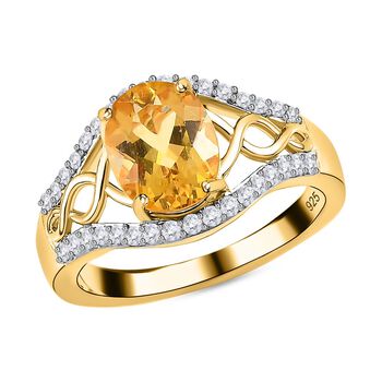 Premium brasilianischer Heliodor und Zirkon-Ring - 1,92 ct.