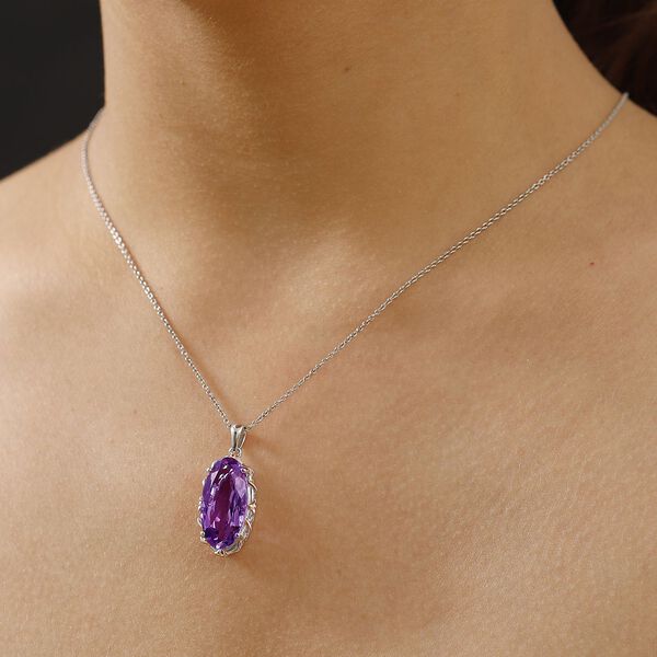 AA Rose De France Amethyst Anhänger - 8,31 ct. image number 3