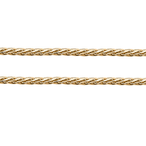 Italienische Spigakette, 925 Silber vergoldet, ca. 75 cm, ca. 6,18g image number 1