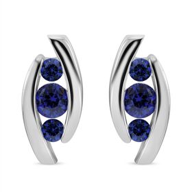 Blaue Zirkonia-Ohrringe - 2,23 ct.