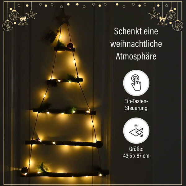 Hängender Weihnachtsbaum mit LED Lichtern image number 8