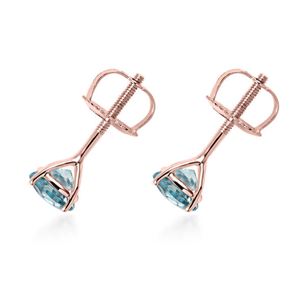 ILIANA AAA zertifizierte und gepr&uuml;fte Santamaria-Aquamarin-Ohrringe- 1 ct. image number 4