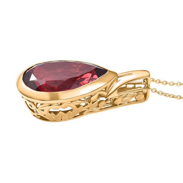 Labor Padparadscha Saphir Anhänger mit 50cm Kette - 21 ct. image number 4