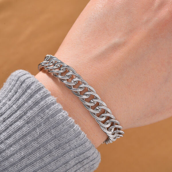 Panzerketten-Armband, 19+5 cm image number 2