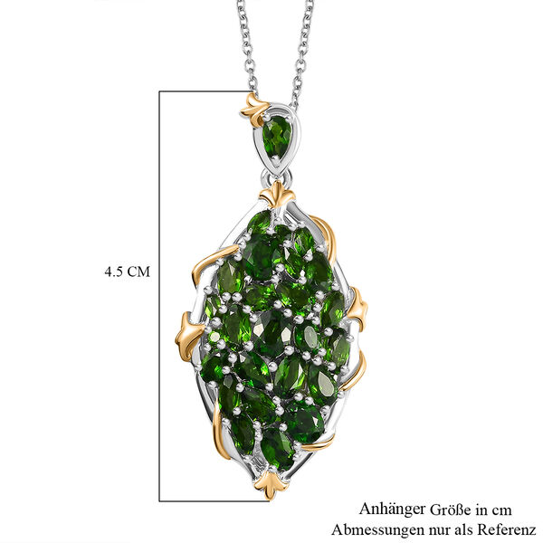 Natürlicher Chromdiopsid-Anhänger mit 50cm Kette - 4,31 ct. image number 7