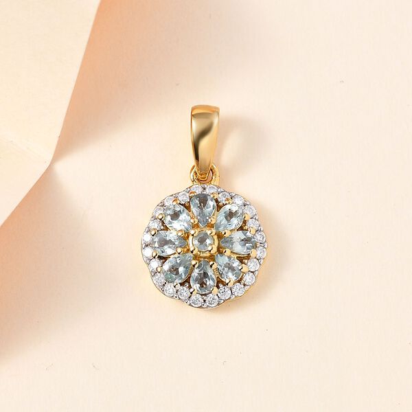 Alexandrit  und Moissanit Anh&auml;nger - 1,13 ct. image number 2