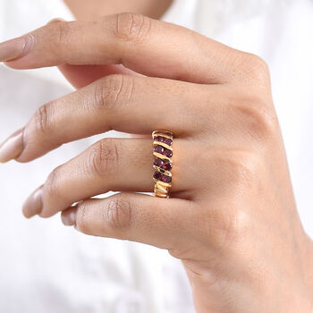 D'Joy AA nat&uuml;rlicher Rhodolith Granat Ring - 1,54 ct.