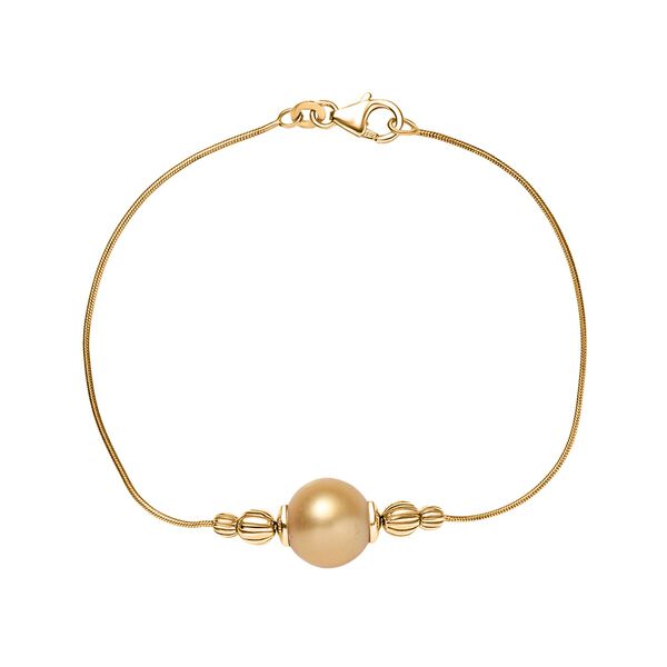 AA goldenes Südseeperlen-Armband, 20 cm image number 6